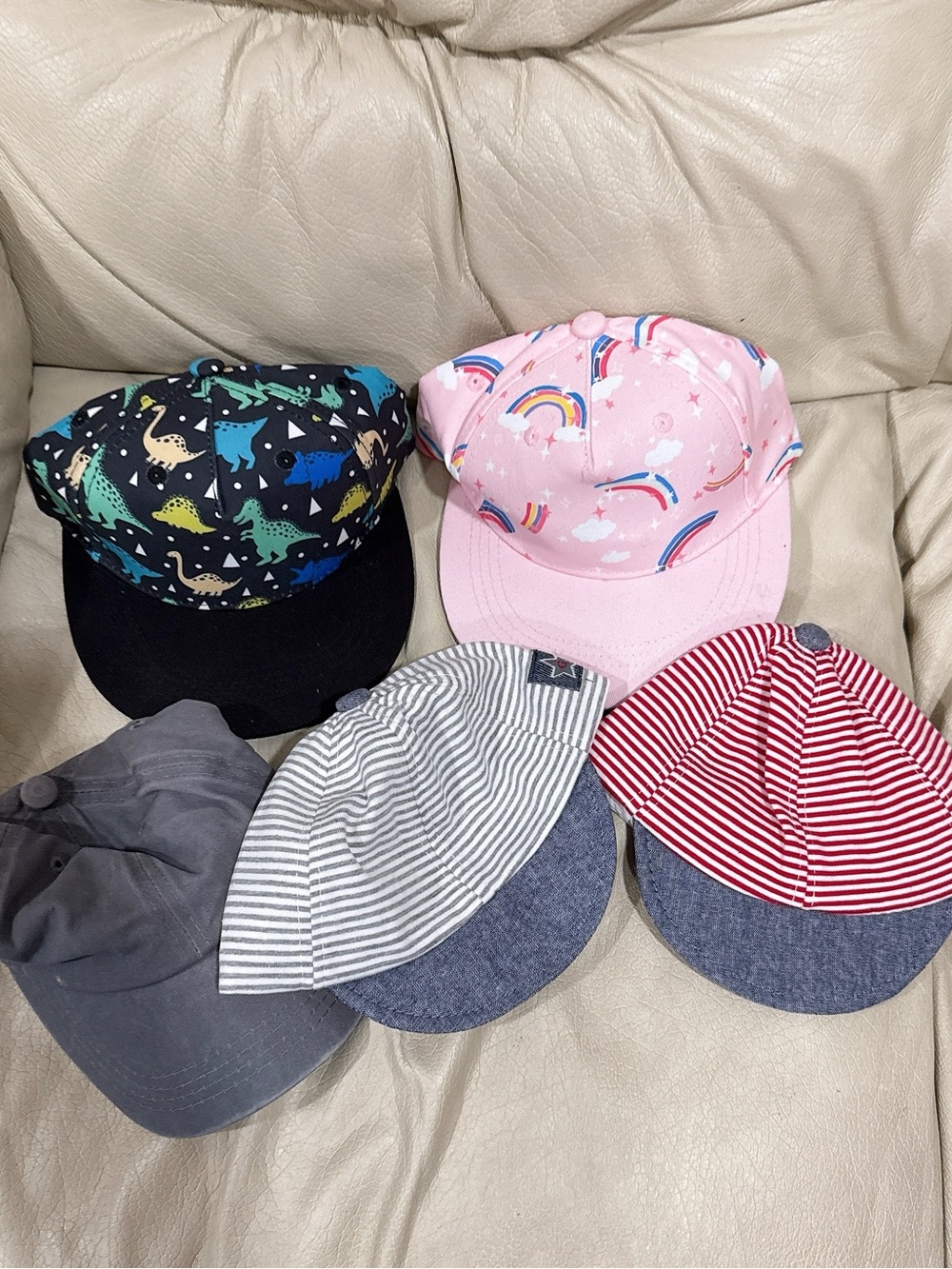 Kids Pink Rainbow Cap - Kids Accessories